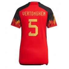 Belgien Jan Vertonghen #5 Hemmatröja Dam VM 2022 Korta ärmar
